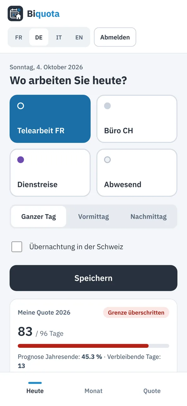 Mitarbeitende erfassen